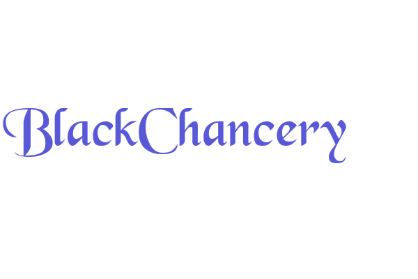 BlackChancery Font