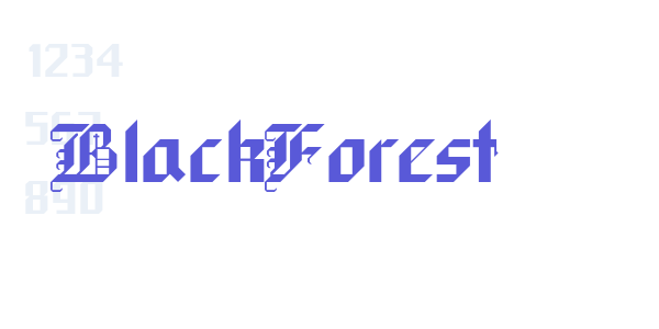 BlackForest font free