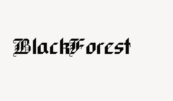 BlackForest Font