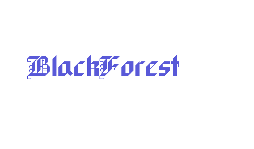 BlackForest Font