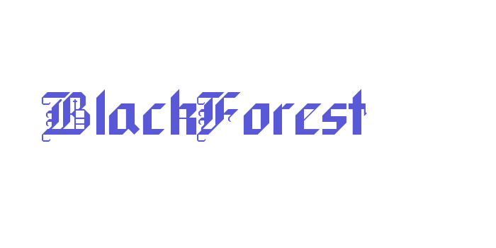 BlackForest Font Download