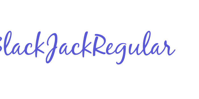 BlackJackRegular Font