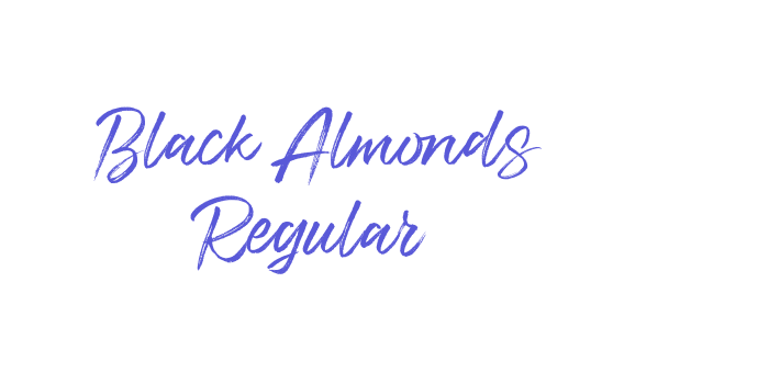 Black Almonds Regular Font Download