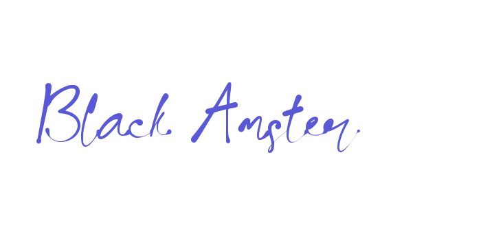 Black Amster Font Download