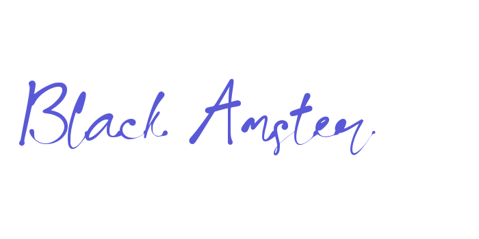 Black Amster Font