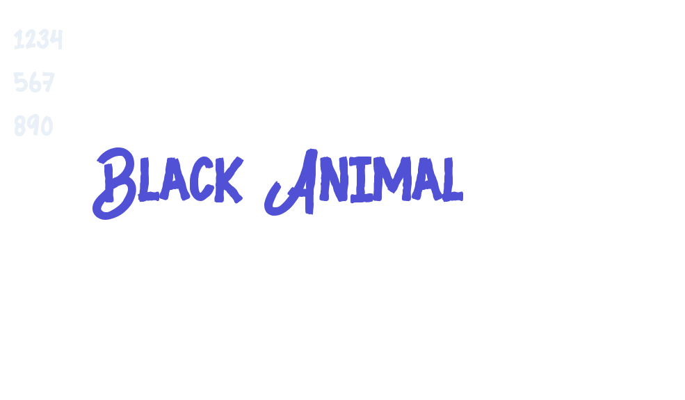 Black Animal-font-download