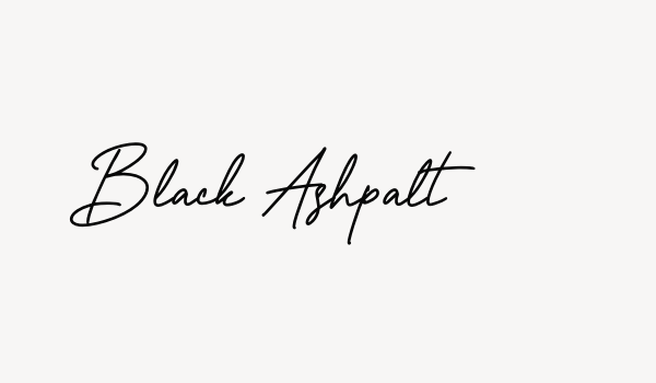 Black Ashpalt Font