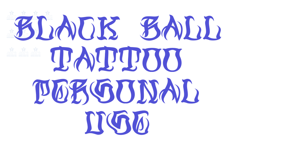 Black Ball Tattoo Personal Use-font-download