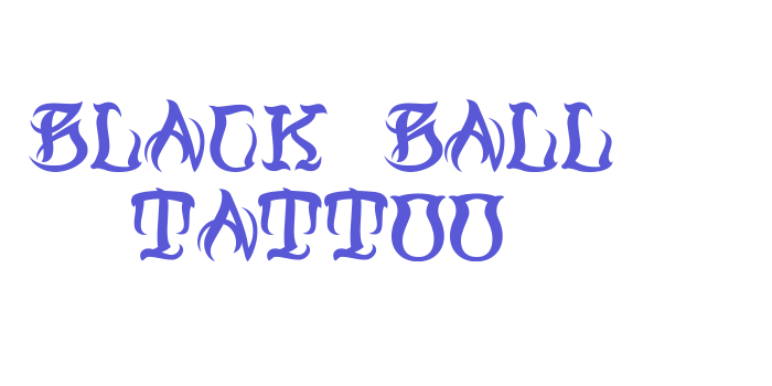 Black Ball Tattoo Font Download