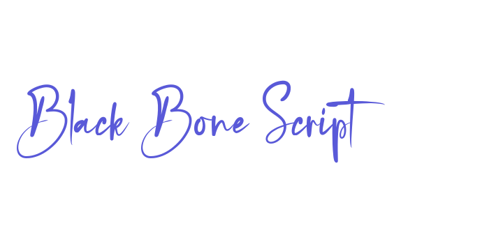 Black Bone Script Font Download