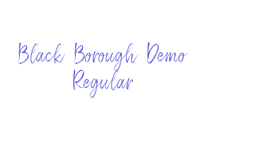 Black Borough Demo Regular Font Download