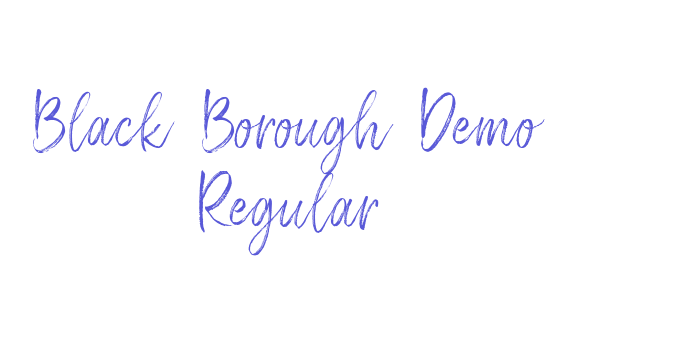 Black Borough Demo Regular Font Download