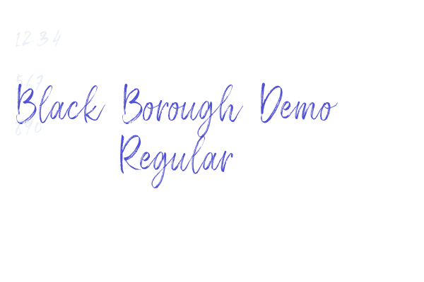 Black Borough Demo Regular
