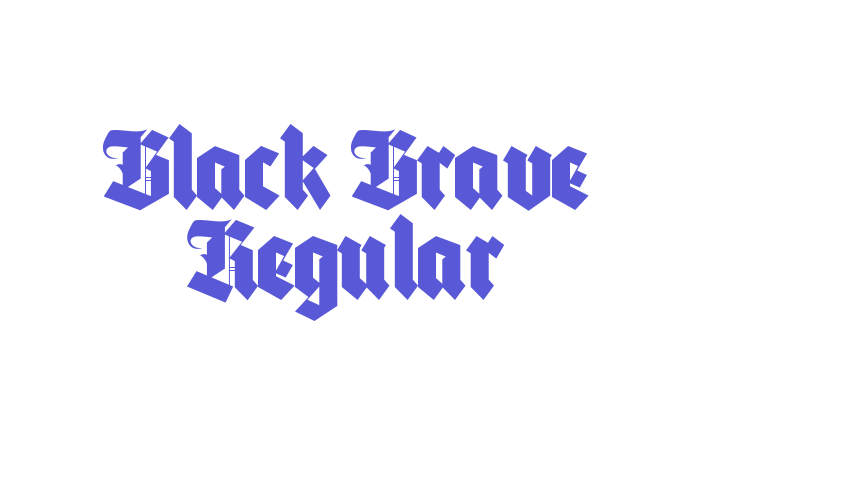 Black Brave Regular Font Download