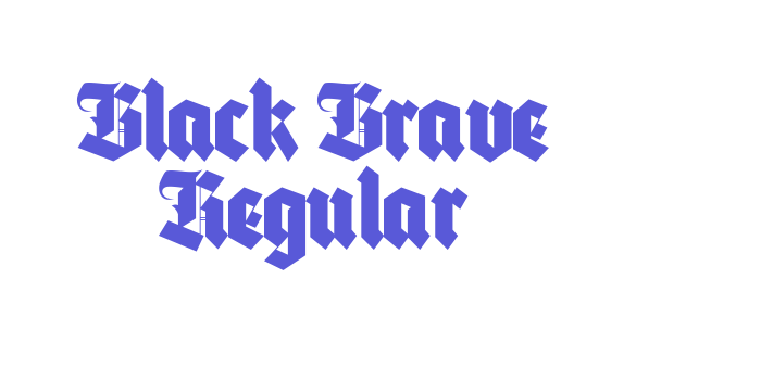 Black Brave Regular Font Download