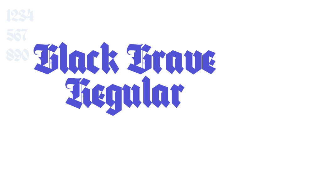 Black Brave Regular-font-download