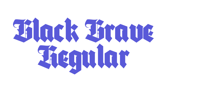 Black Brave Regular Font