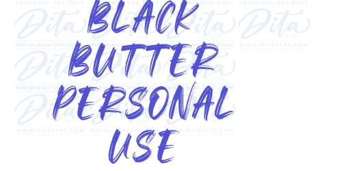 Black Butter Personal Use-font-download