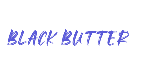 Black Butter Font Download