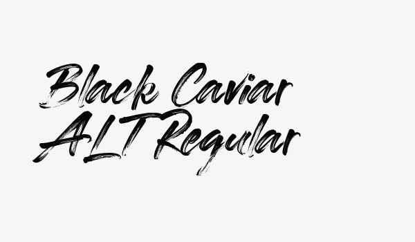 Black Caviar ALT Regular Font