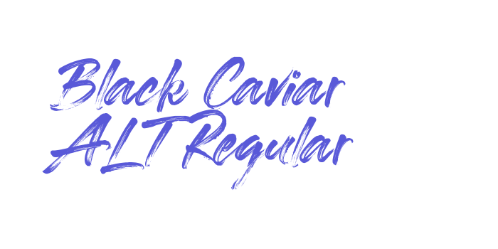 Black Caviar ALT Regular Font Download