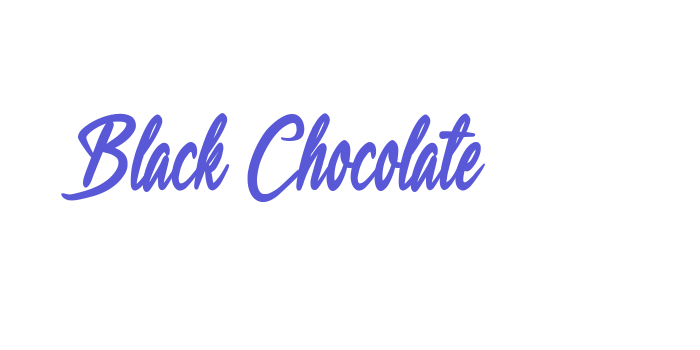 Black Chocolate Font Download