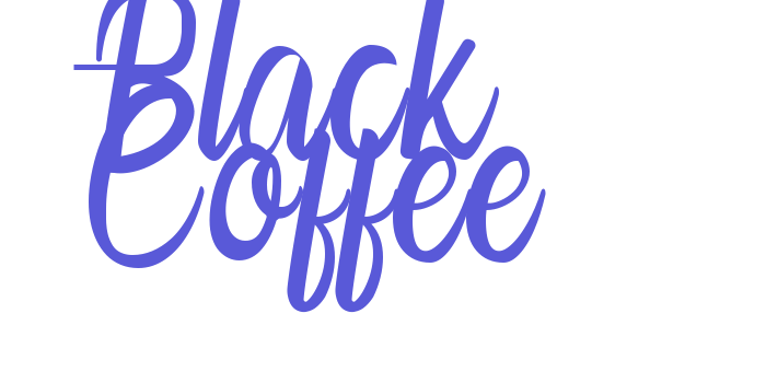 Black Coffee Font