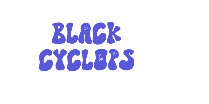 Black Cyclops Font