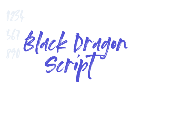 Black Dragon Script Font Download