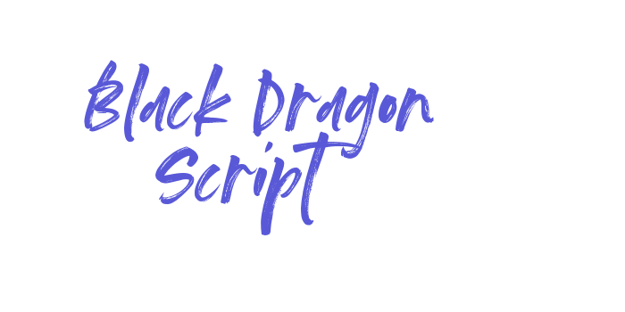 Black Dragon Script Font Download