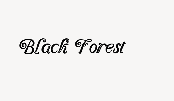 Black Forest Font