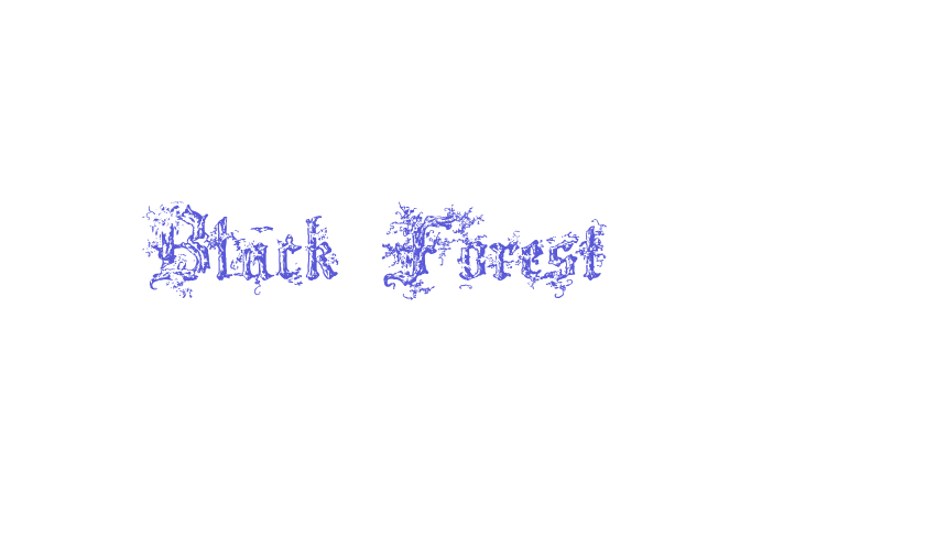 Black Forest Font