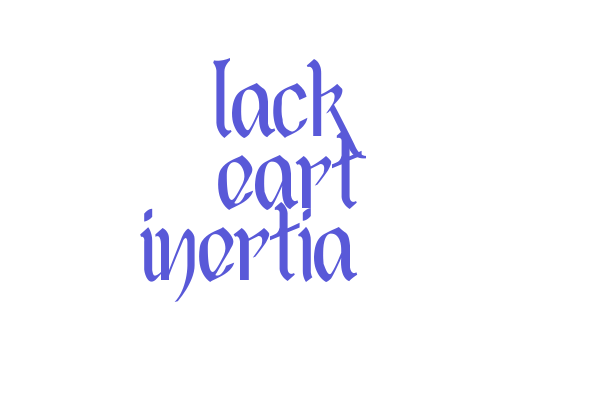 Black Heart Inertia Font