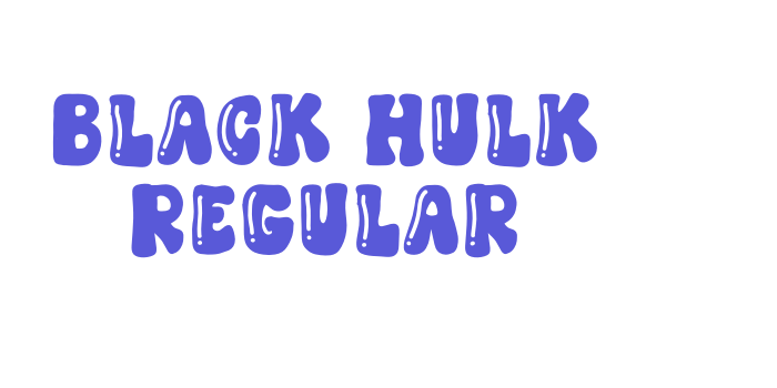 Black Hulk Regular Font Download