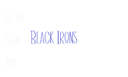 Black Irons Font Download