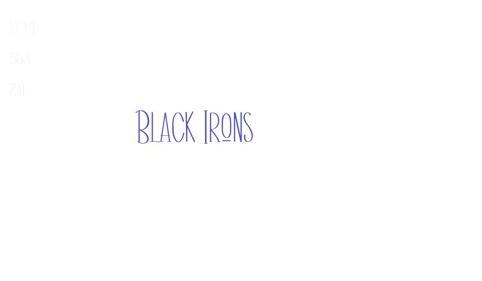 Black Irons-font-download