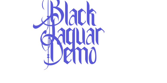 Black Jaguar Demo Font Download