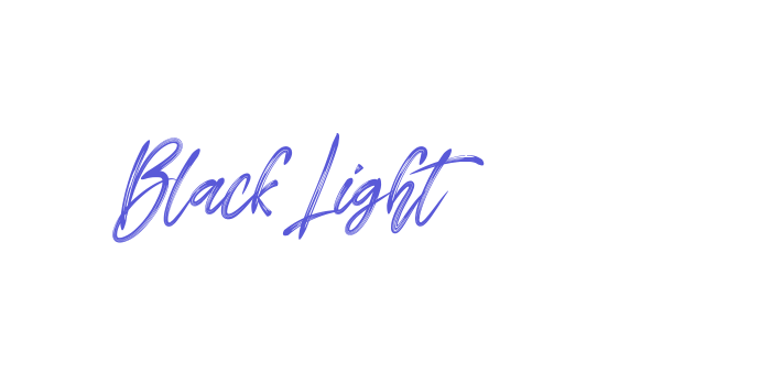 Black Light Font