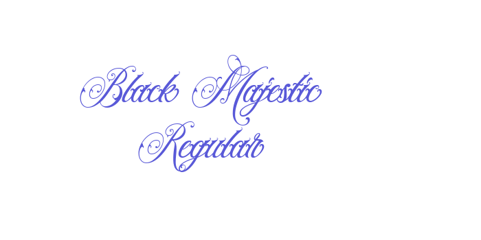 Black Majestic Regular Font Download