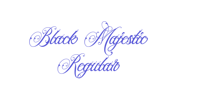 Black Majestic Regular Font