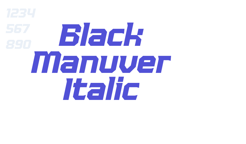 Black Manuver Italic-font-download