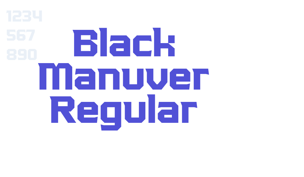 Black Manuver Regular-font-download