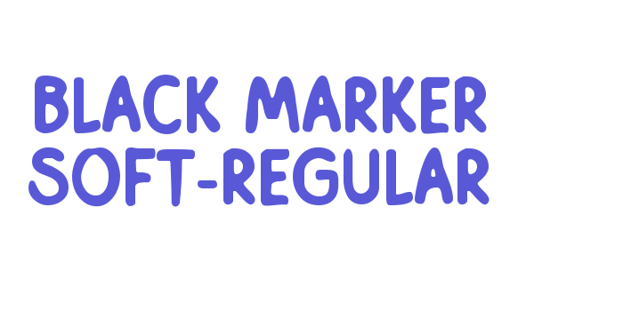 Black Marker Soft-Regular Font Download