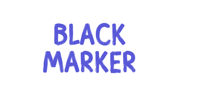 Black Marker Font