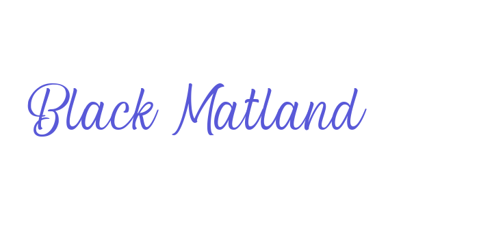 Black Matland Font Download