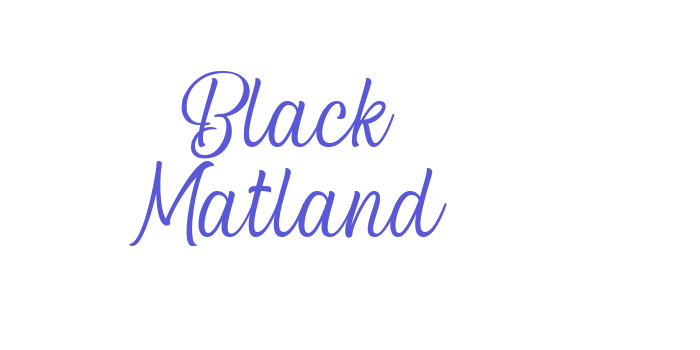 Black Matland Font