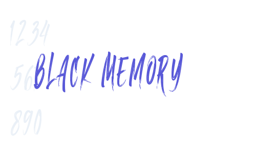 Black Memory Font