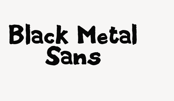 Black Metal Sans Font