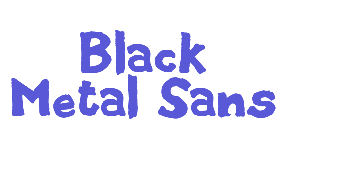 Black Metal Sans Font