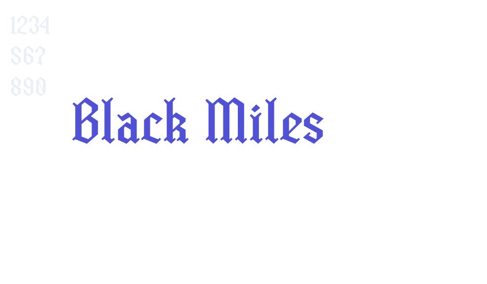 Black Miles-font-download